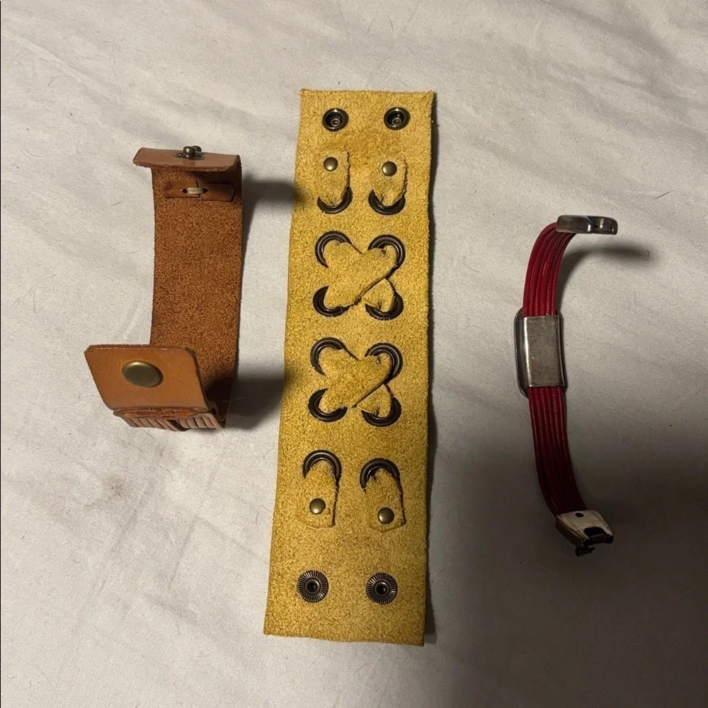 LEATHER braclete bundle - Picture 3 of 4